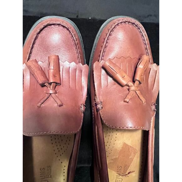 Vint.  Weejuns Maritetta ll Moc Toe Tassel Leather Loafter W7 - Picture 2 of 6